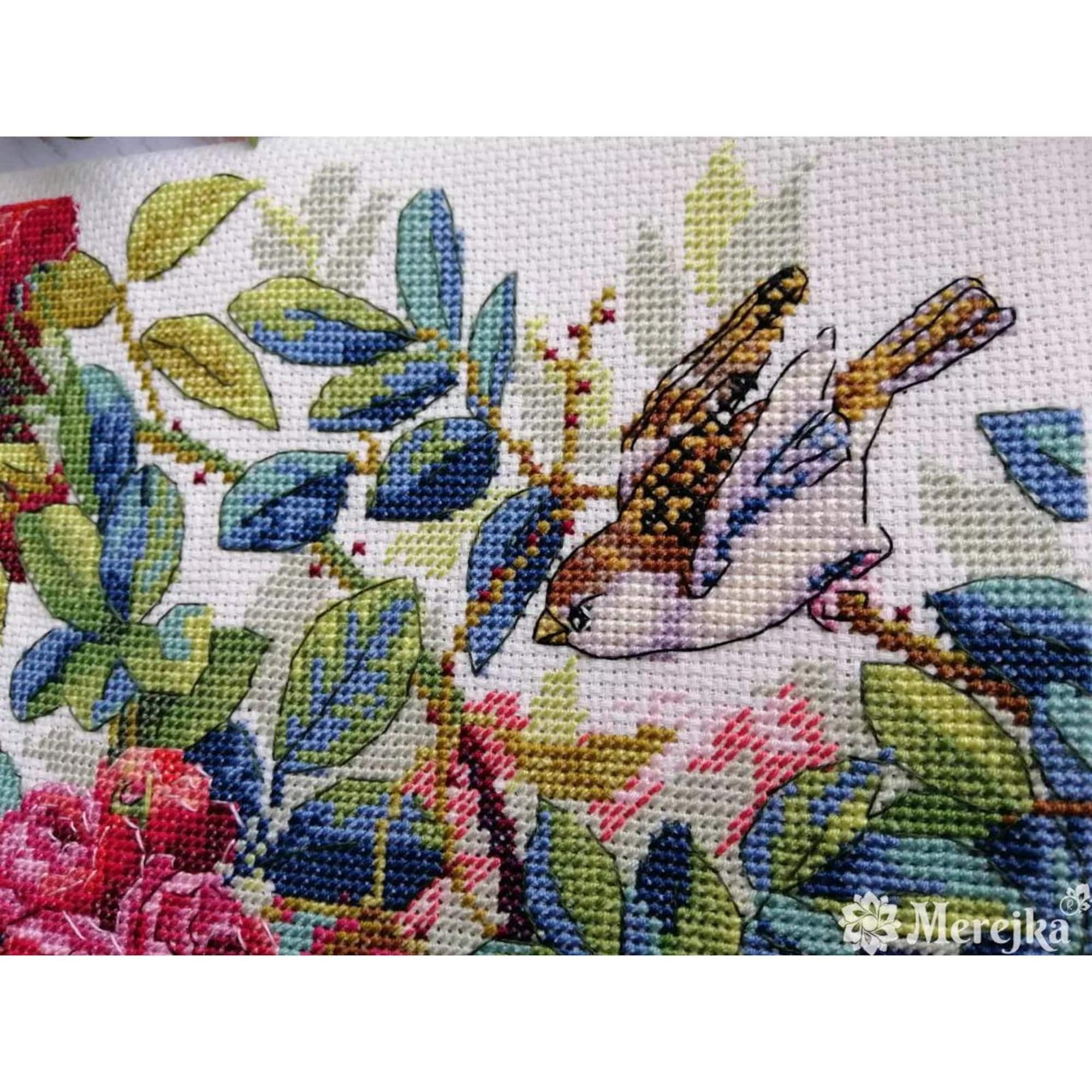 Merejka Rose Bush Counted Cross Stitch Kit